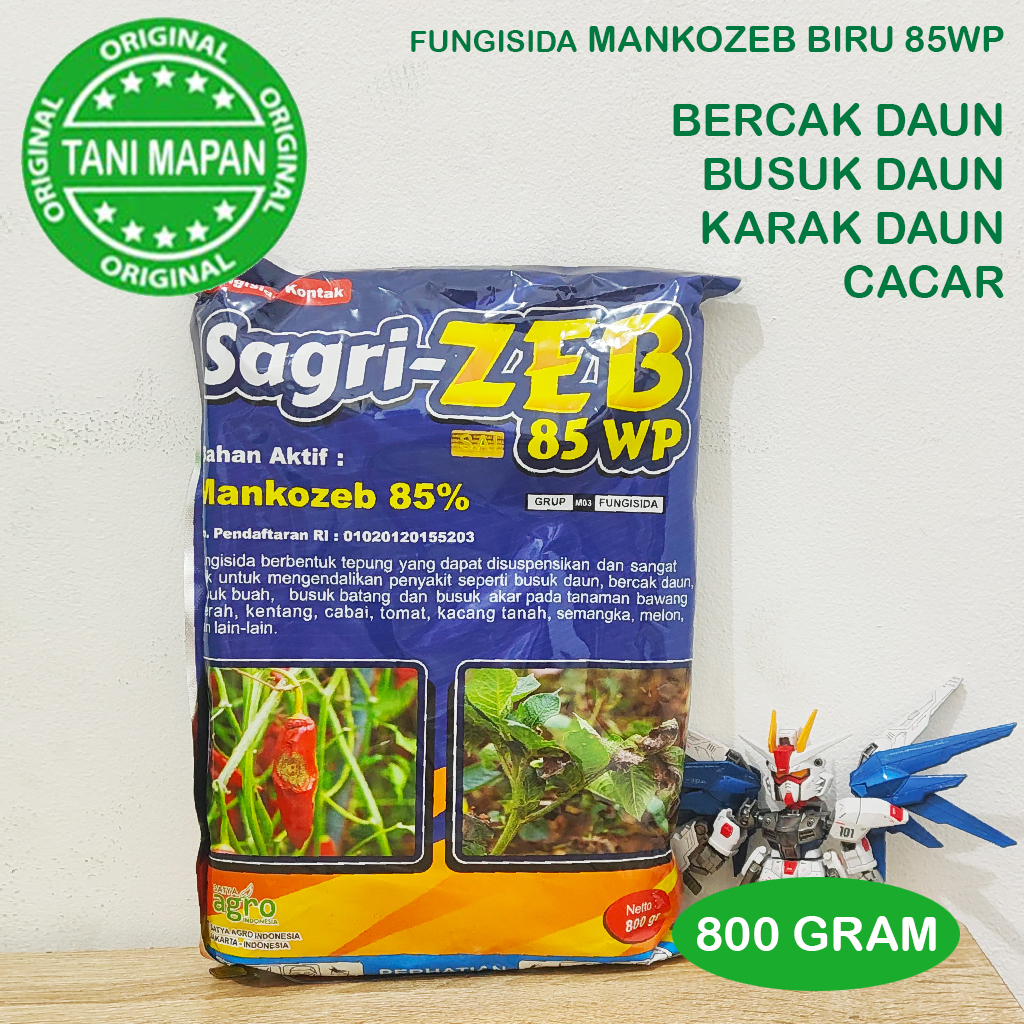 Fungisida - SAGRIZEB 85WP - 800 GRAM (Mankozeb Biru 85wp)