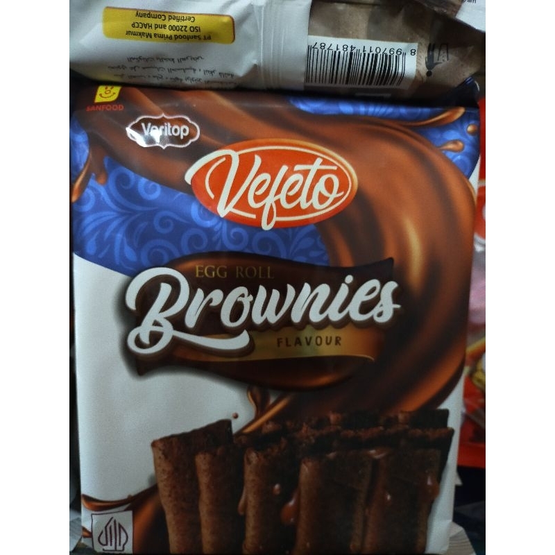 

VEVETO BROWNIES EGG ROLL 140gr