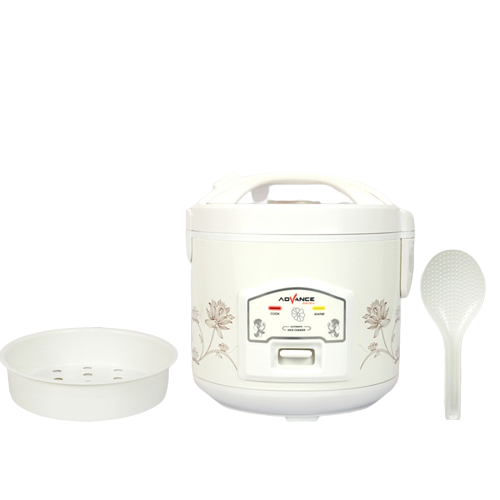 Rice Cooker Advance A12 1,2 Liter / 1,8 Liter Penanak Nasi 350 Watt dan Kukusan 3in 1 Magic Com Garansi 1 Tahun