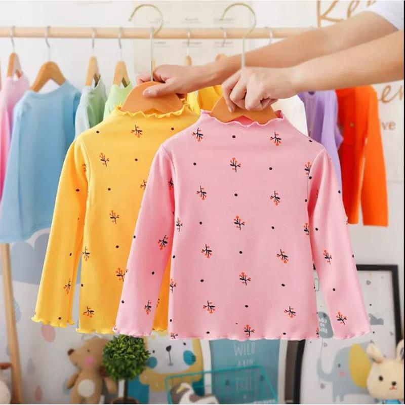 VS - Baju Anak Perempuan - Atasan Turtle Neck Anak Motif Leaf Rib / Atasan Top Anak Perempuan Usia 1-5 Thn