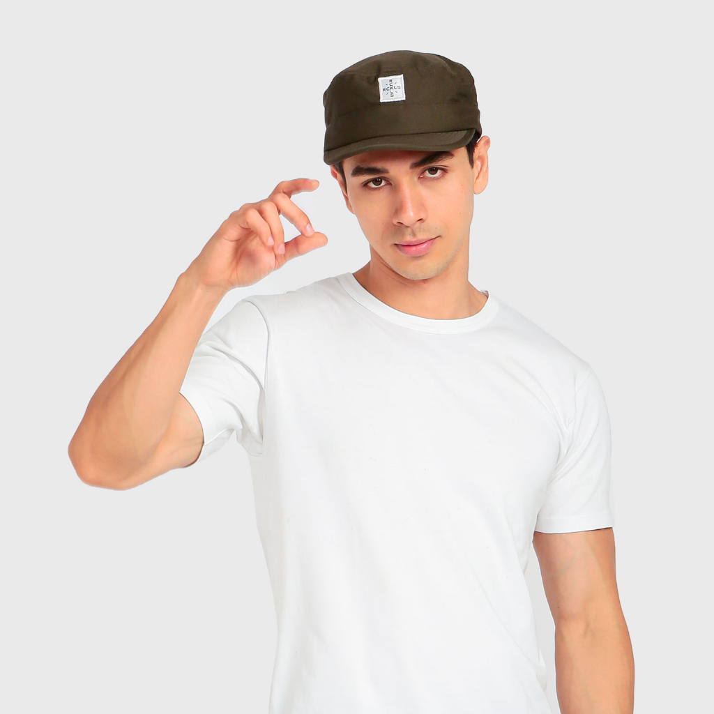 RCKLS. - Polo Cap | Topi Pria Clasic Visor Pendek Comando Army