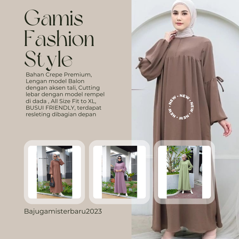 Gamis Terbaru 2023 Lebaran Wanita AZAHRA Dress Muslim Kondangan Pesta Remaja Crepe Premium Baju Gamis Syari Model Kekinian Fashion Muslim Remaja Dewasa Polos Elegan Simple Model Terbaru2023 Terlaris Buat Lebaran