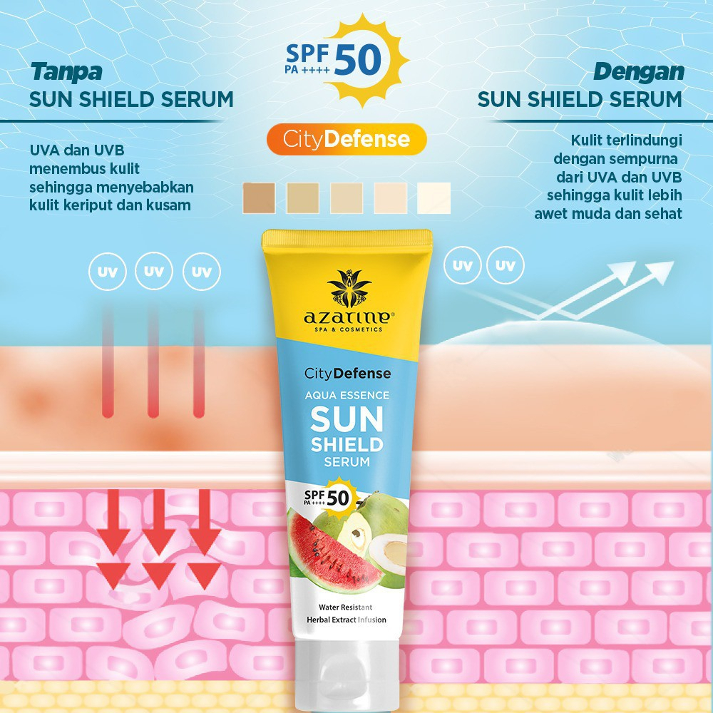 AZARINE Aqua Essence Sun Shield Serum SPF 50++ Tabir Surya