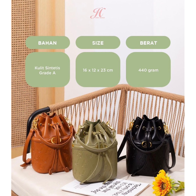IRIS BAG JIMS HONEY - TAS SELEMPANG WANITA TAS JALAN FREE 2 Tali BISA COD