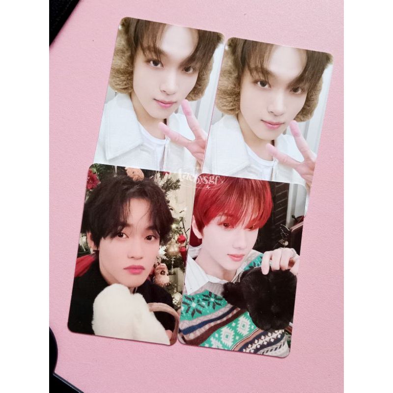 pc pink christmas nct dream haechan jisung chenle