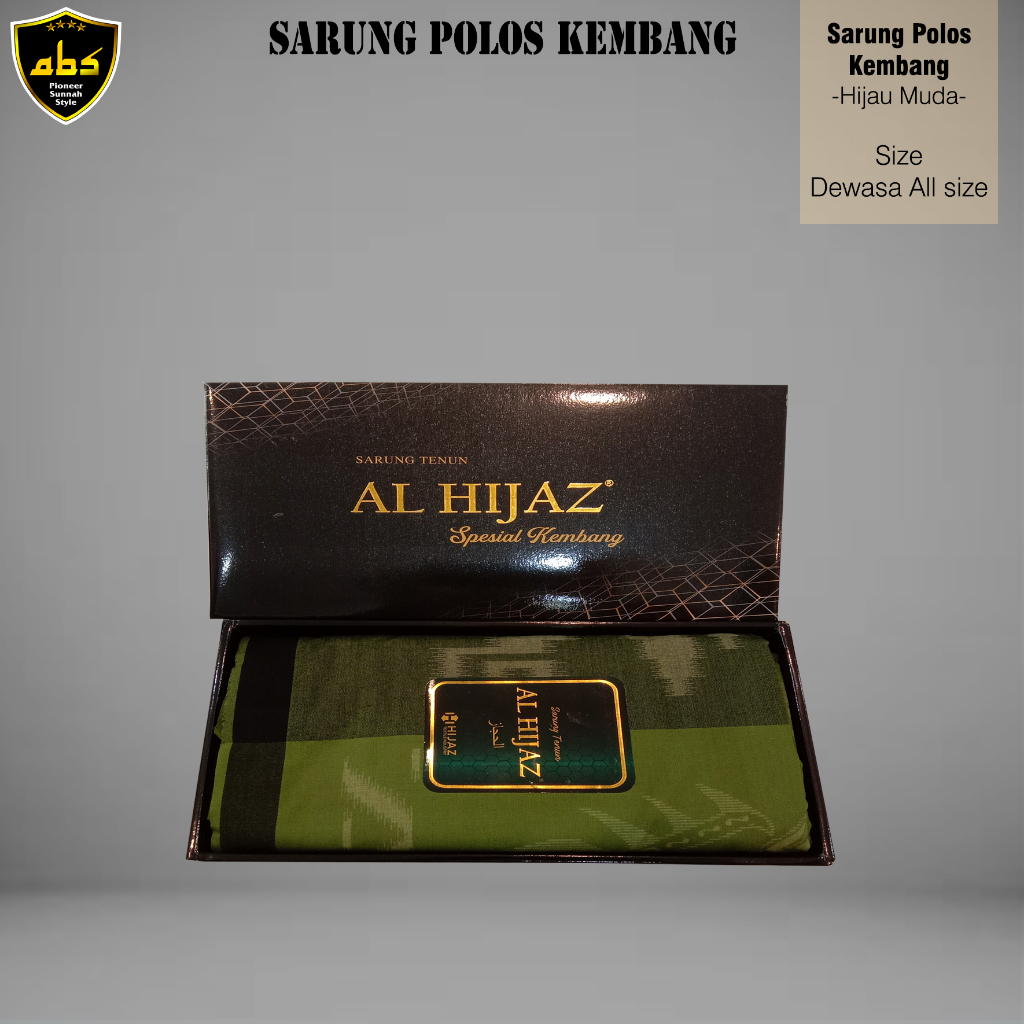 Sarung Tenun Halus Al Hijaz Spesial Motif Warna Polos Kembang Perlengkapan Sholat Pria Wanita Dewasa