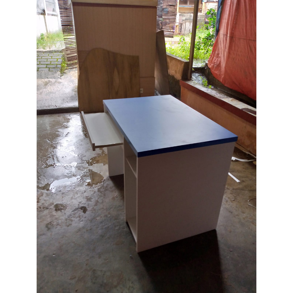 pabrik furniture Meja Lab Komputer Bahasa kampus 90*50*75 pvc USBN komputer kerja