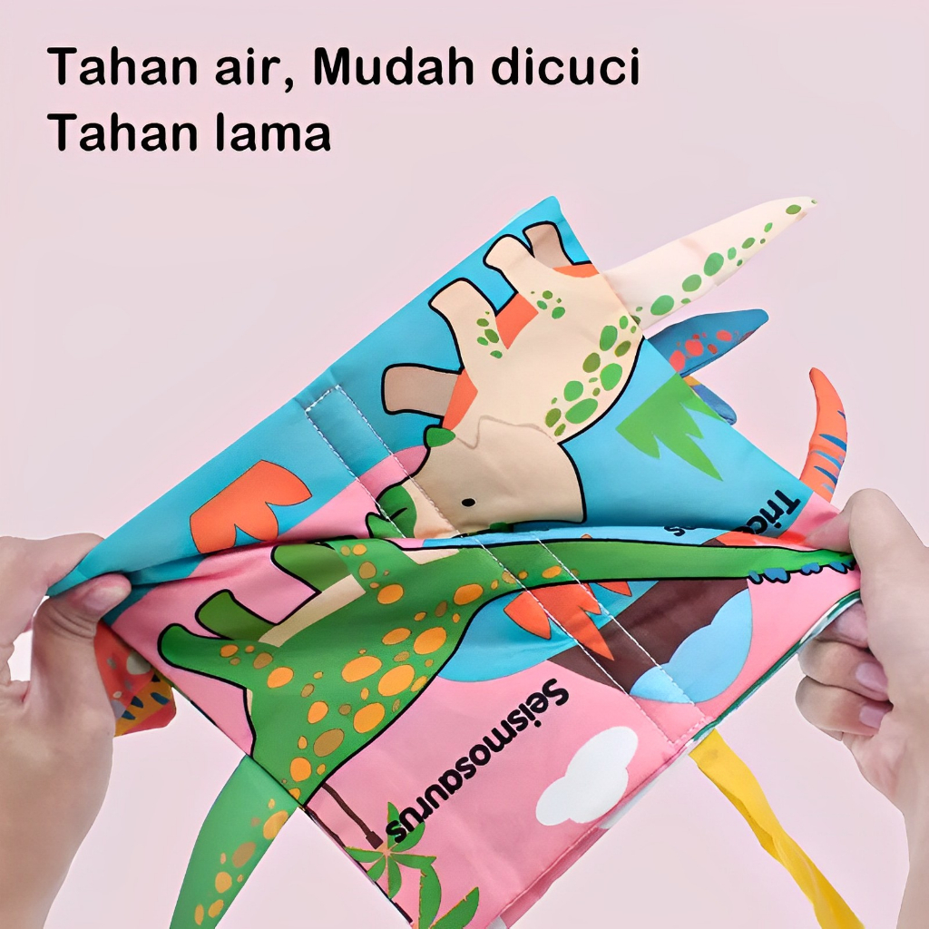 Cloth Book Animal Lembut | Mainan Edukasi Anak Perempuan Laki Laki | Hadiah Ulang Tahun Anak Terbaru 2023