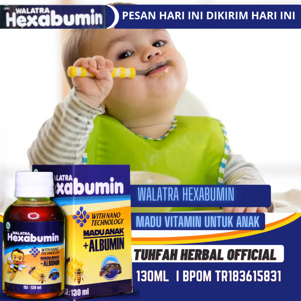Walatra Hexabumin Madu Anak Nutrisi Penambah Nafsu Makan dan Berat Badan Anak Vitamin & Suplemen Pel