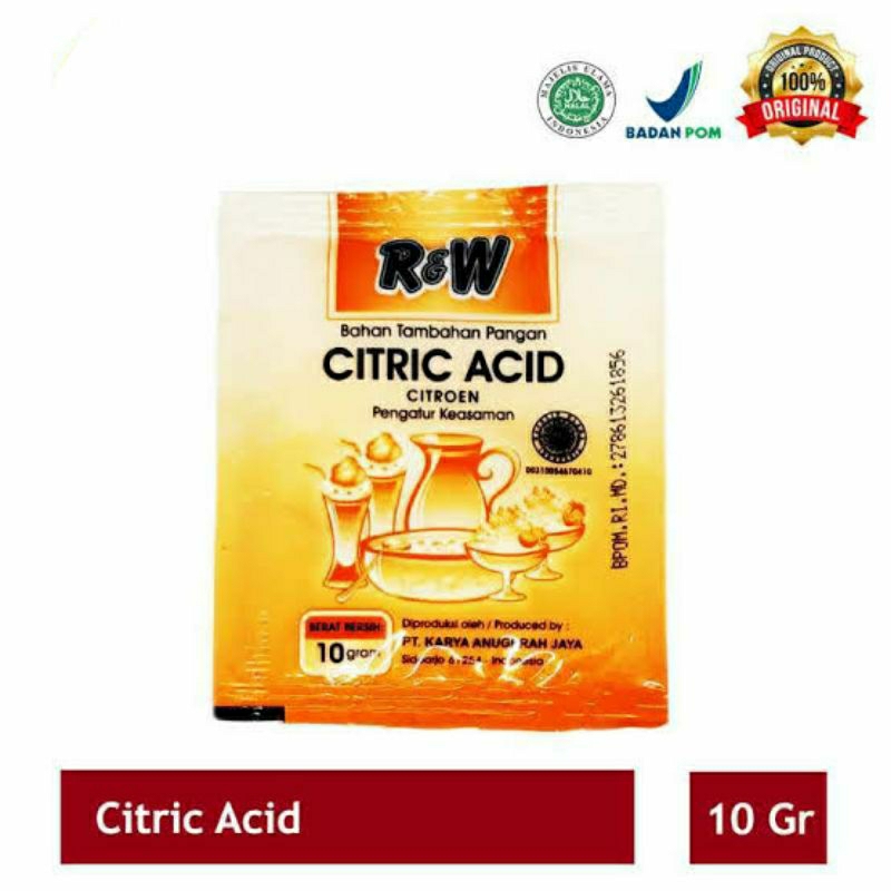 

R&W acid citrun 10 gr sachet kecil