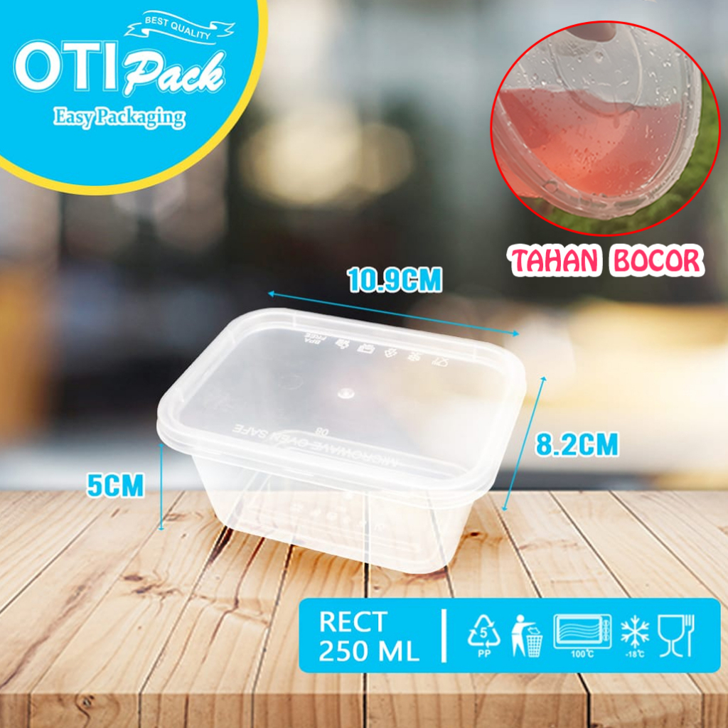 Thinwall Otipack 250ML/ Kotak  Makan/Food Conatiner OT250 Isi 25Pcs