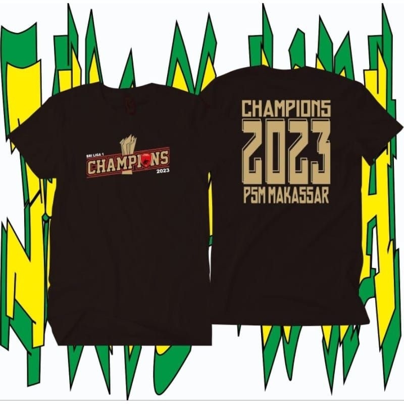 MARS KAOS PSM MAKASSAR JUARA 2023 LIGA 1 INDONESIA / BAJU PSM JUARA 2023