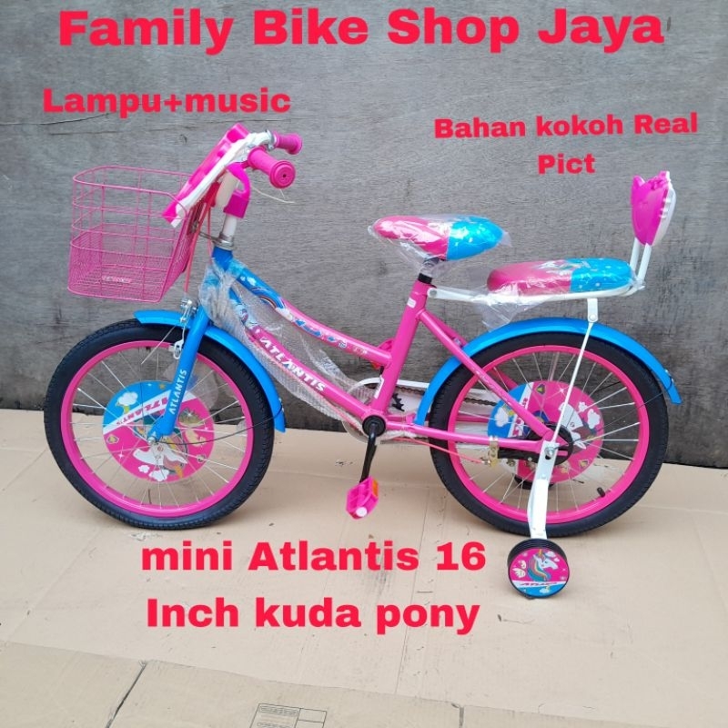 Sepeda Anak mini Atlantis 16 Inch Kuda pony/Unicron