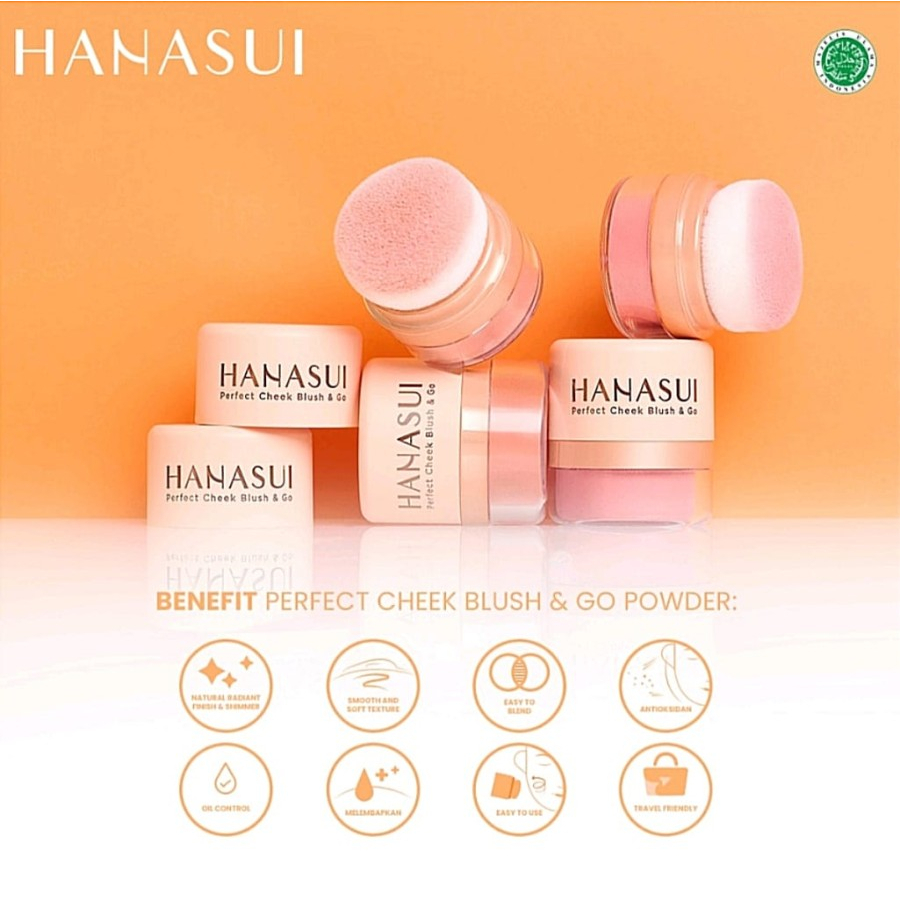 Hanasui Perfect Cheek Blush &amp; Go Powder / Blush On hanasui