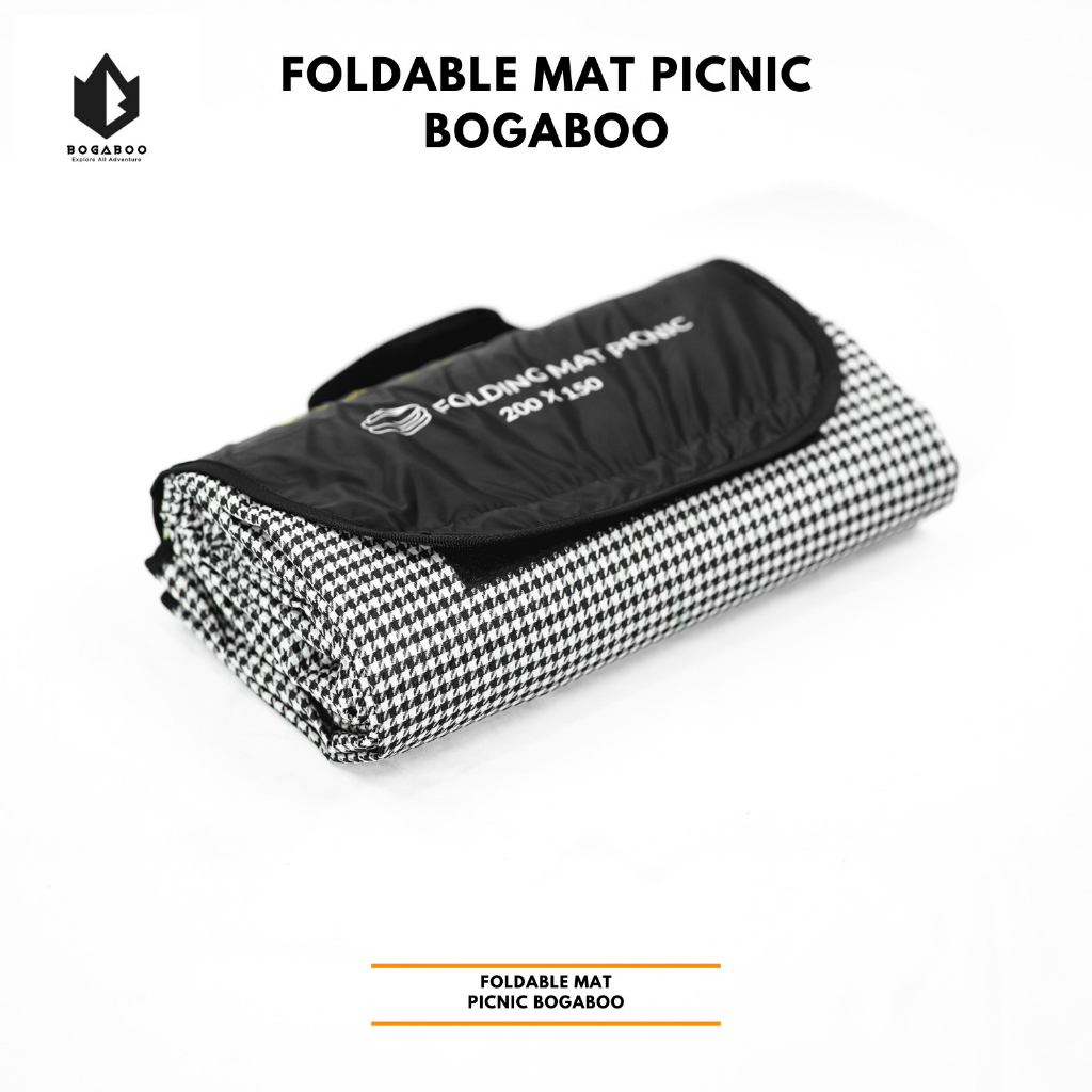 BOGABOO Matras Piknik Lipat Waterproof -  Size 200 X 150 Cm - Alas Duduk Piknik - Karpet Lipat  Outdoor - Matras Foldable Travel - Matras Tikar Tenda