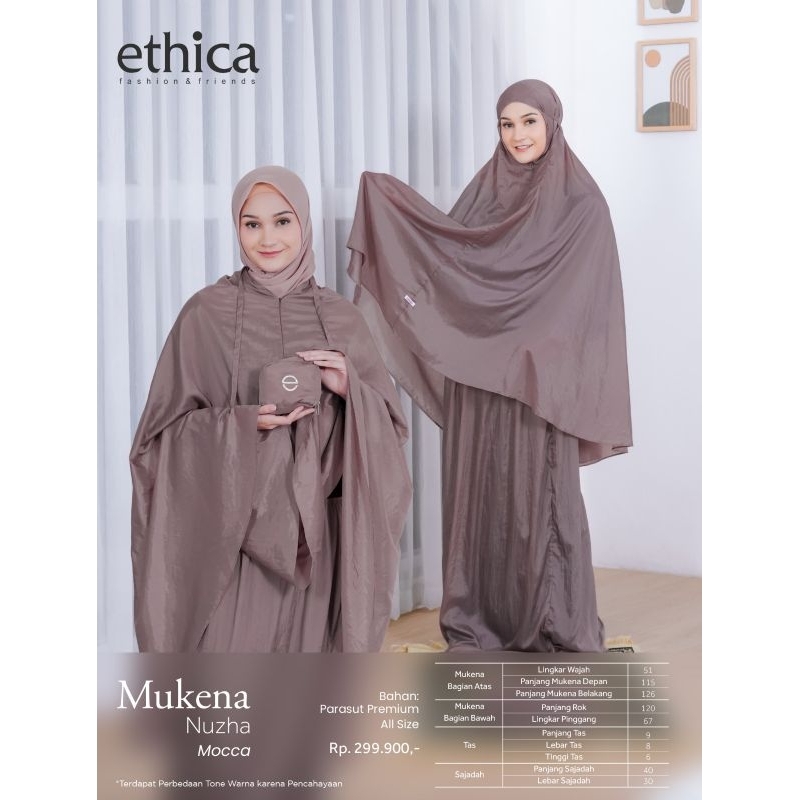 MUKENA DEWASA MINI NUZHA BY ETHICA HIJAB