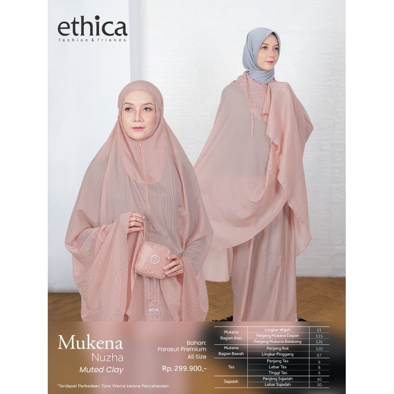 MUKENA DEWASA MINI NUZHA BY ETHICA HIJAB