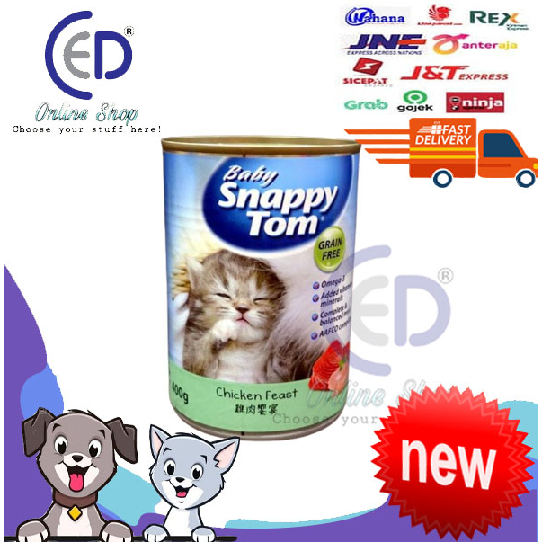 MAKANAN KUCING SNAPPY TOM BABY KITTEN 400GR ALL VARIAN