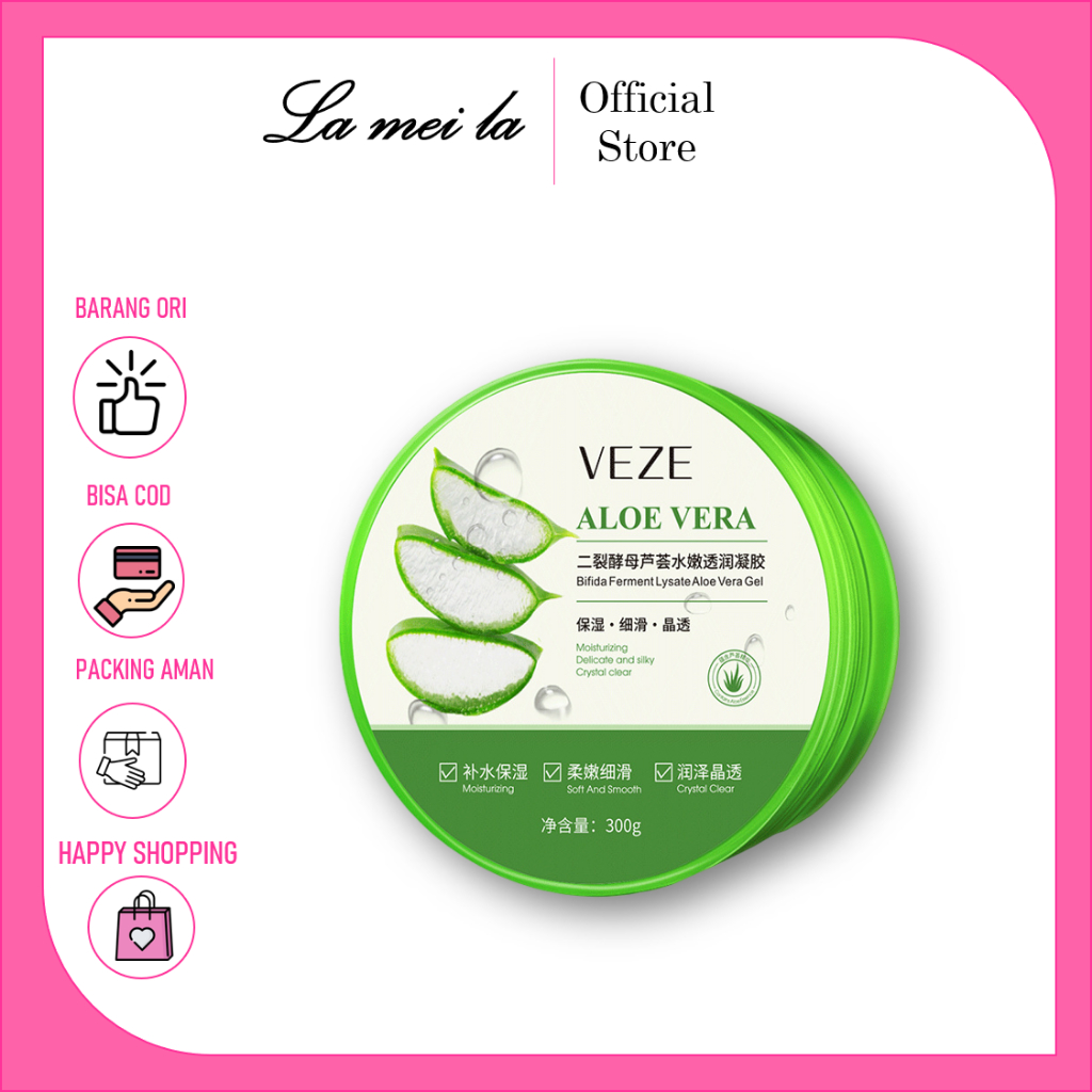 [BPOM] - Veze Masker Lidah Buaya Aloe vera Gel Bifida Ferment Lysate Aloe Vera Gel 300gr