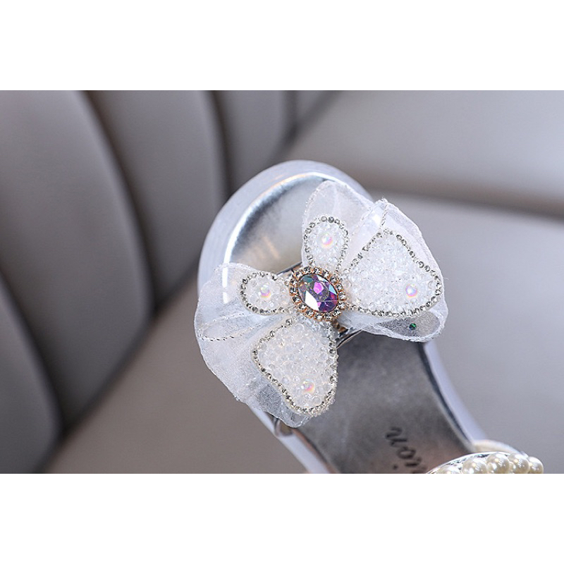 S393b Sandal anak perempuan import mutiara bling bling