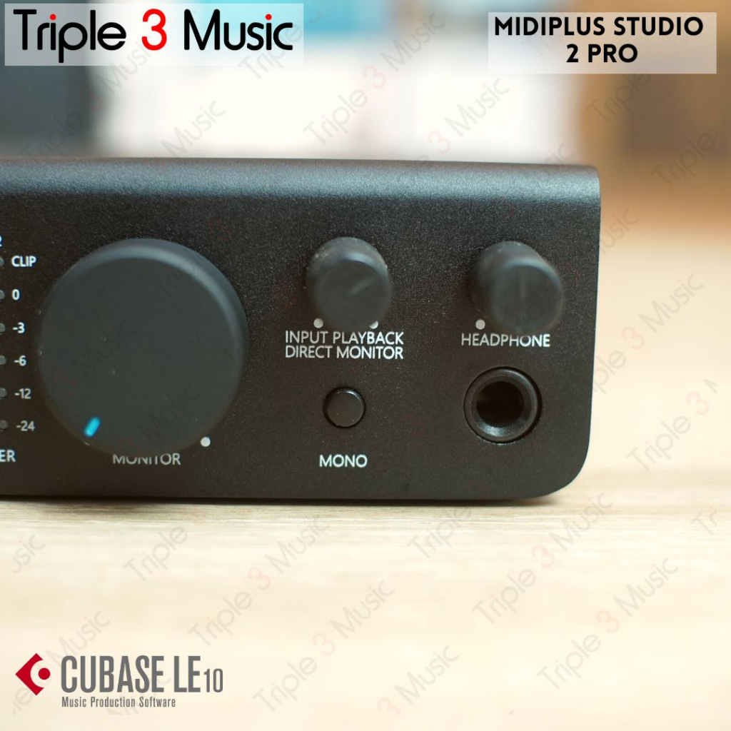 MIDIPLUS Studio 2 Soundcard Recording Triple3music