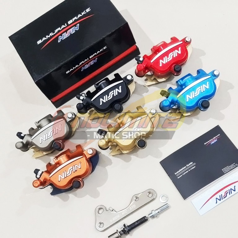 Kaliper Nissin Samurai 2 Piston Depan Mio Fino Fazzio Xride Jupiter MX
