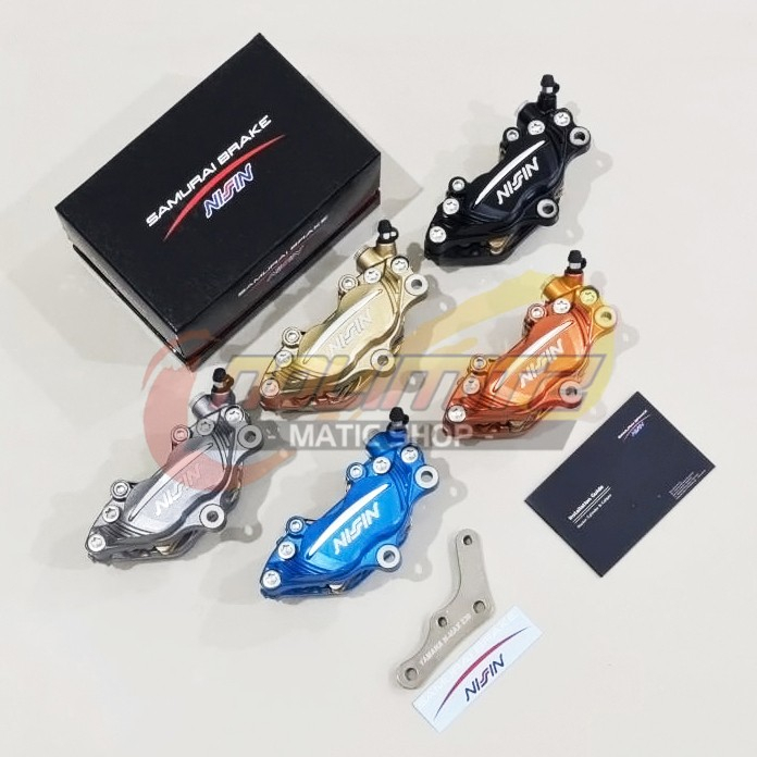 Kaliper Nissin Samurai 4 Piston Depan 230mm Yamaha NMAX Aerox 155