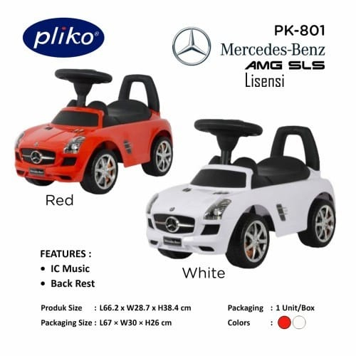 Pliko PK801 Ride On Car Mercendes Benz - Mainan Anak