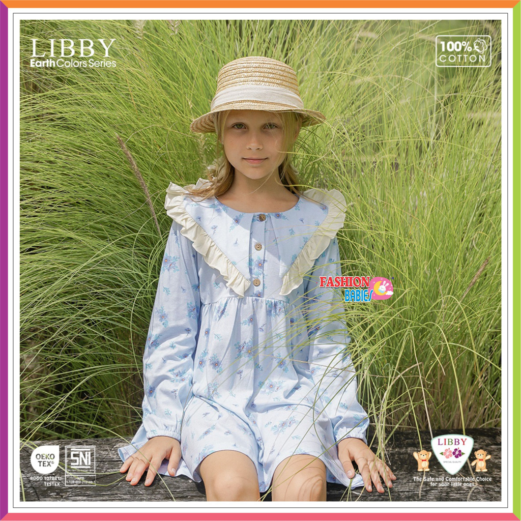 ❤ Fashionbabies ❤ LIBBY ANNA DRESS / DRESS ANAK PEREMPUAN 0-8 TAHUN / DRESS MOTIF BUNGA LIBBY