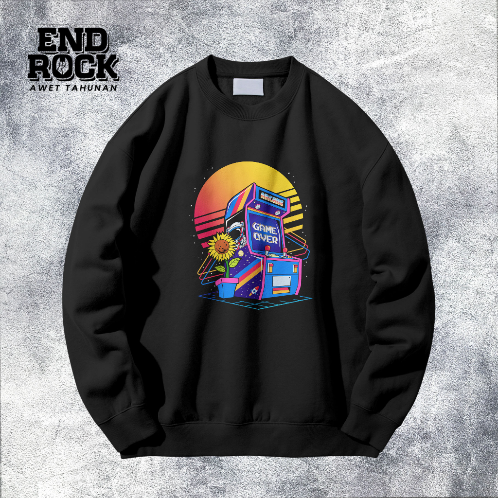 Crewneck Exclusive Original Endrock Tema Retro Arcade DTFS131