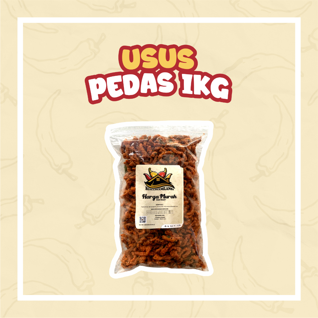 

usus crispy pedas daun jeruk 1 kilogram / usus pedas/ usus pedas daun jeruk