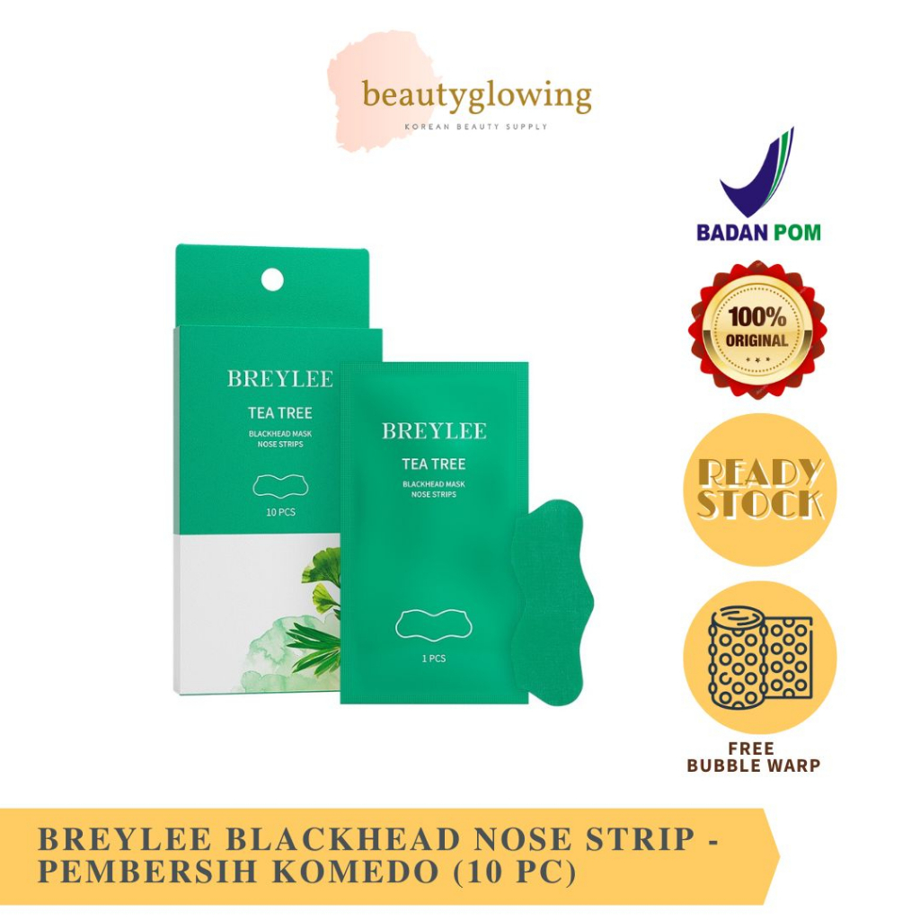 [BPOM] BREYLEE Blackhead Nose Strip - Pembersih Komedo (10 pc)