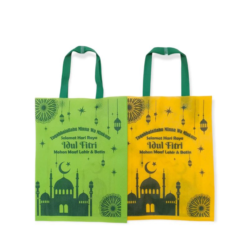 

(Lusinan) Kantong Hampers Spunbond Idul Fitri BESAR sablon 2 sisi