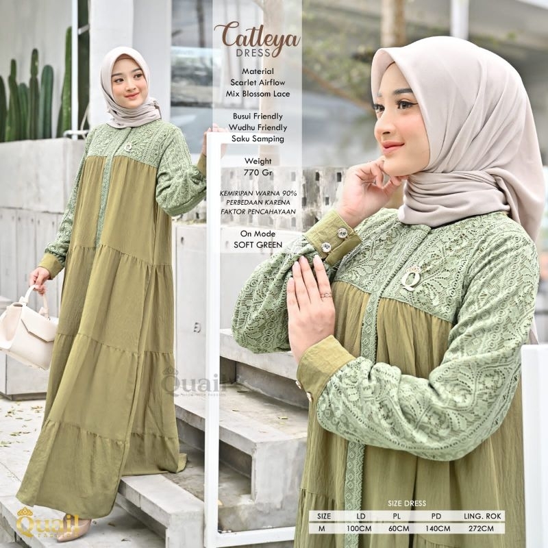 Catleya Dress Gamis ori Quail Hijab