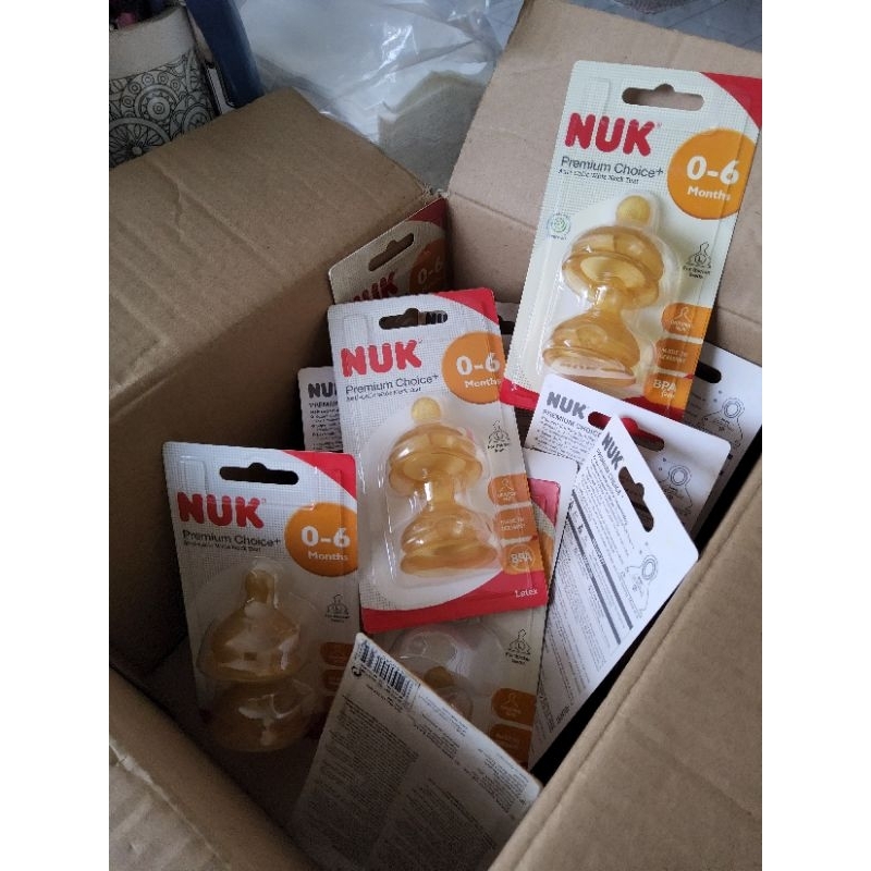 nuk wide teat nipple dot botol susu