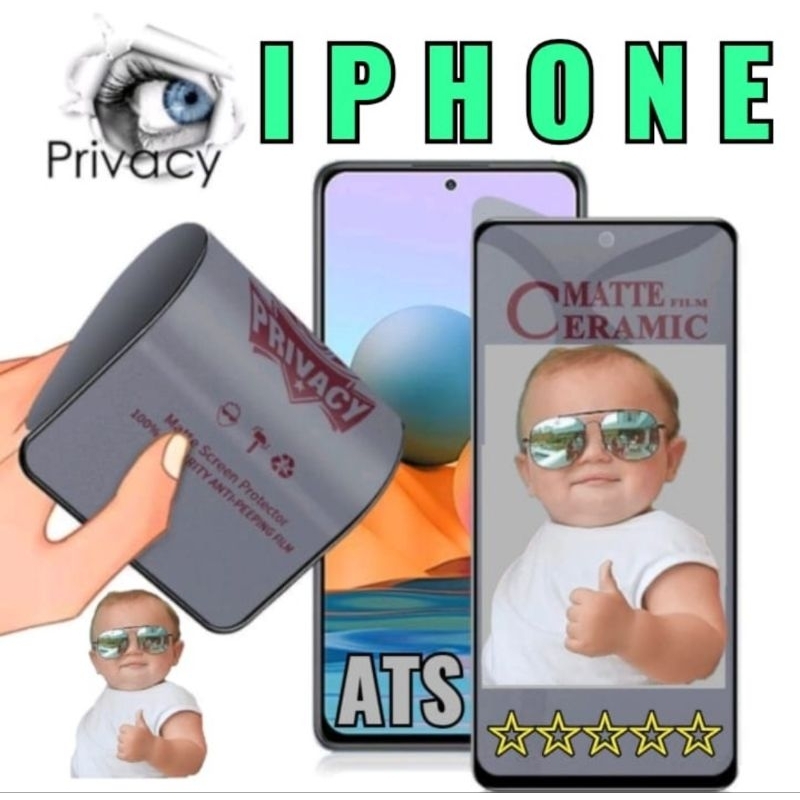 Tg Anti-Spy Anti Gores Spy Privasi Ceramic Matte Spy Privacy Iphone ALL TYPE Iphone Anti-Spy iphone , TG anti gores ceramic matte privacy anti spy Iphone NEW UPDATE , IPHONE NEW UPDATE , Temper Anti Gores Anti SPY matte Privacy Ceramic Film For Iphone