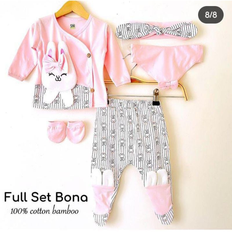 SETELAN BONA SET BANDANA BOOTIES(BRP251)