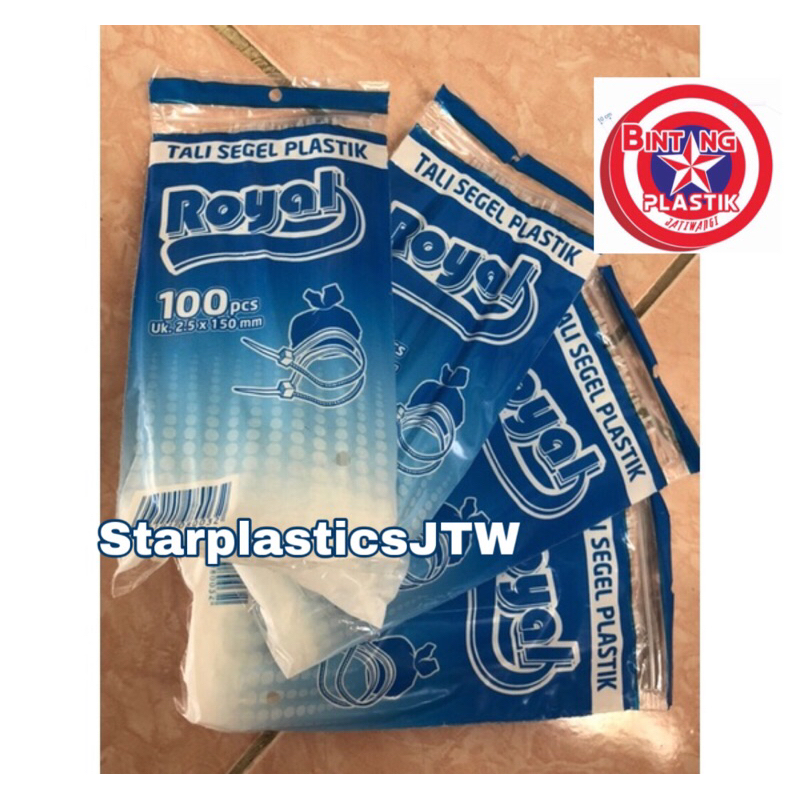 

Tali ripet ( PART 2 ) ROYAL tali segel plastik uk 2,5mm x 100mm / 150mm isi 100pcs