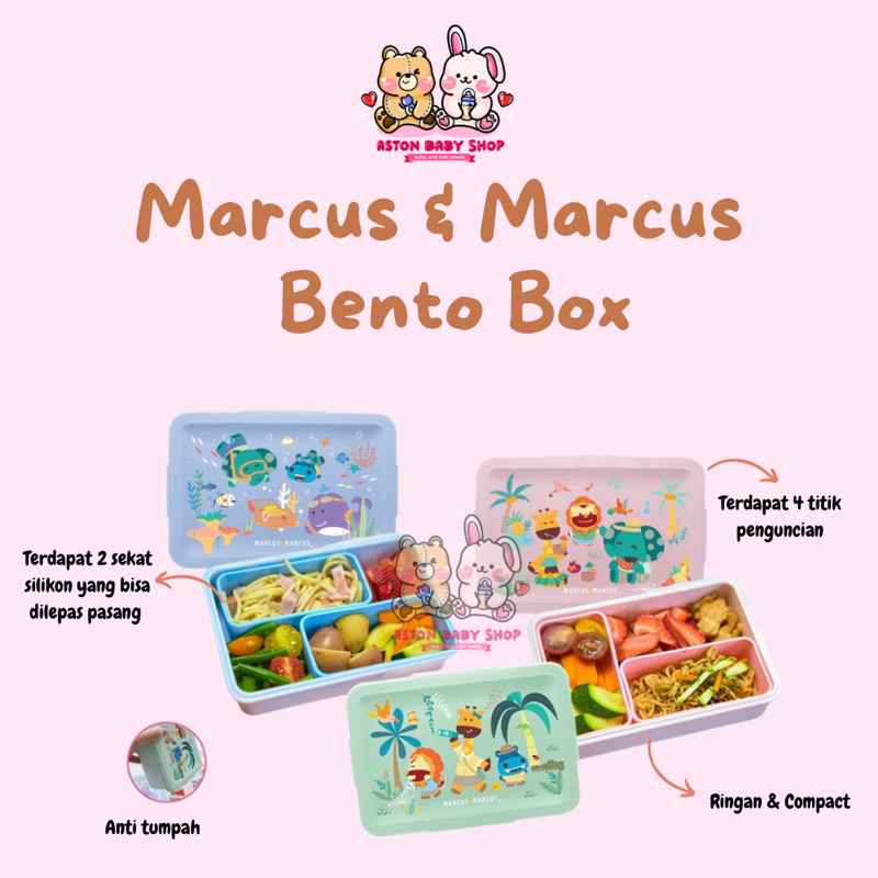 Marcus &amp; Marcus Bento Box Kotak Bekal Anak Lunch Box