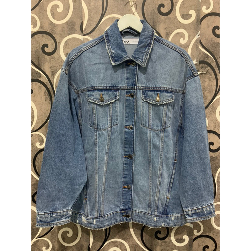 jaket jeans pria zara