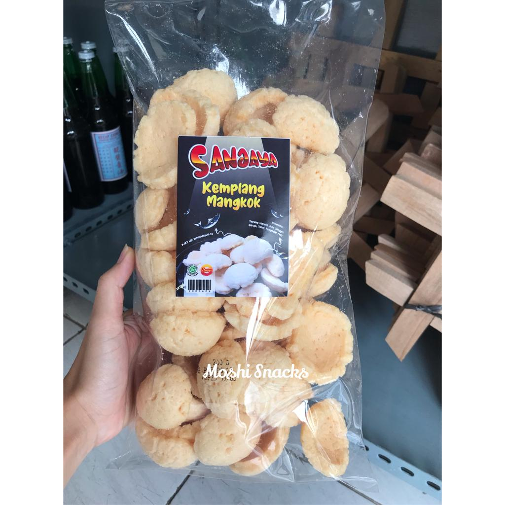 

Krupuk Kemplang Goreng Mangkok Ikan Tenggiri Cap Sanjaya Asli Bangka 200gr / Kerupuk Bangka