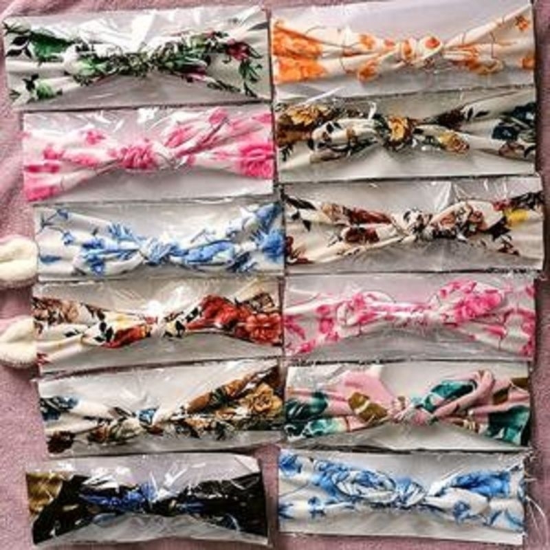 Bando Bayi Motif Bunga / Bandana motif/ bandana bayi / bandana bunga /kado bayi