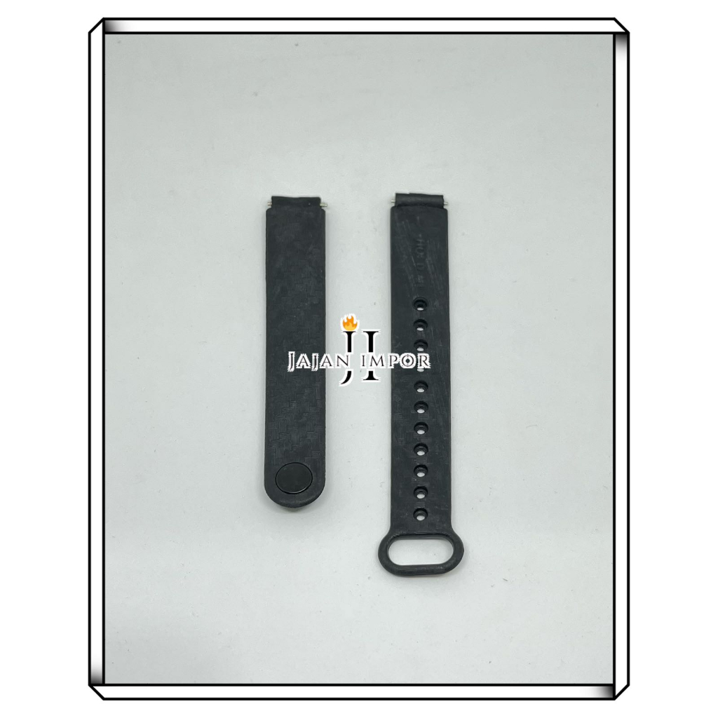 TALI CARBON 12MM 12 MM Strap Rubber PREMIUM CARBON Tali Jam Tangan Karet Polos Ukuran 12mm