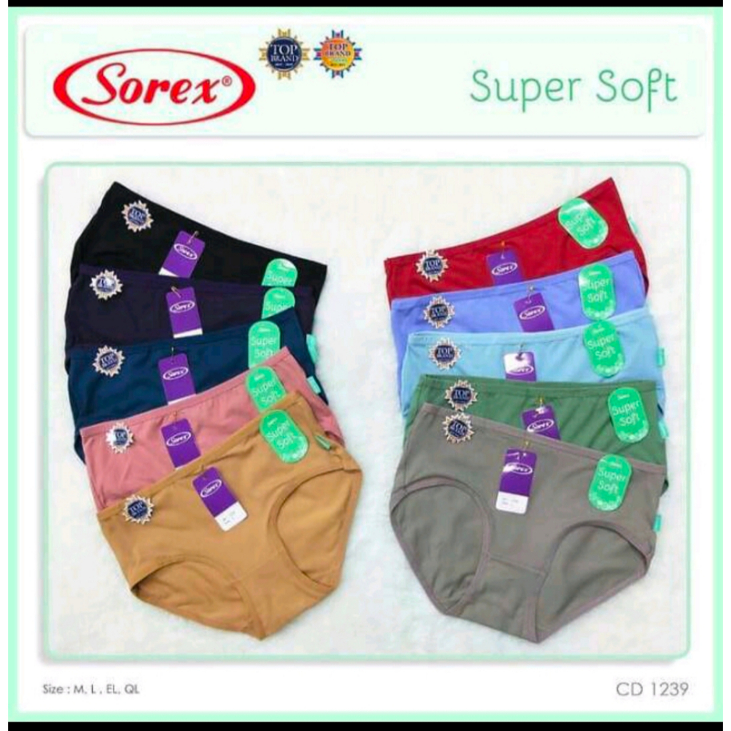 3PC celana dalam wanita sorex super soft