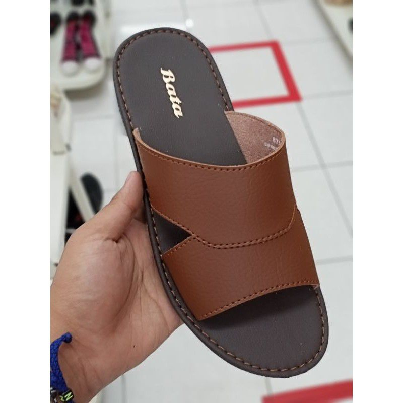 BATA Sandal Pria Dewasa Model Selop Varian 2 Warna - Bisa COD - pria wanita TERBARU