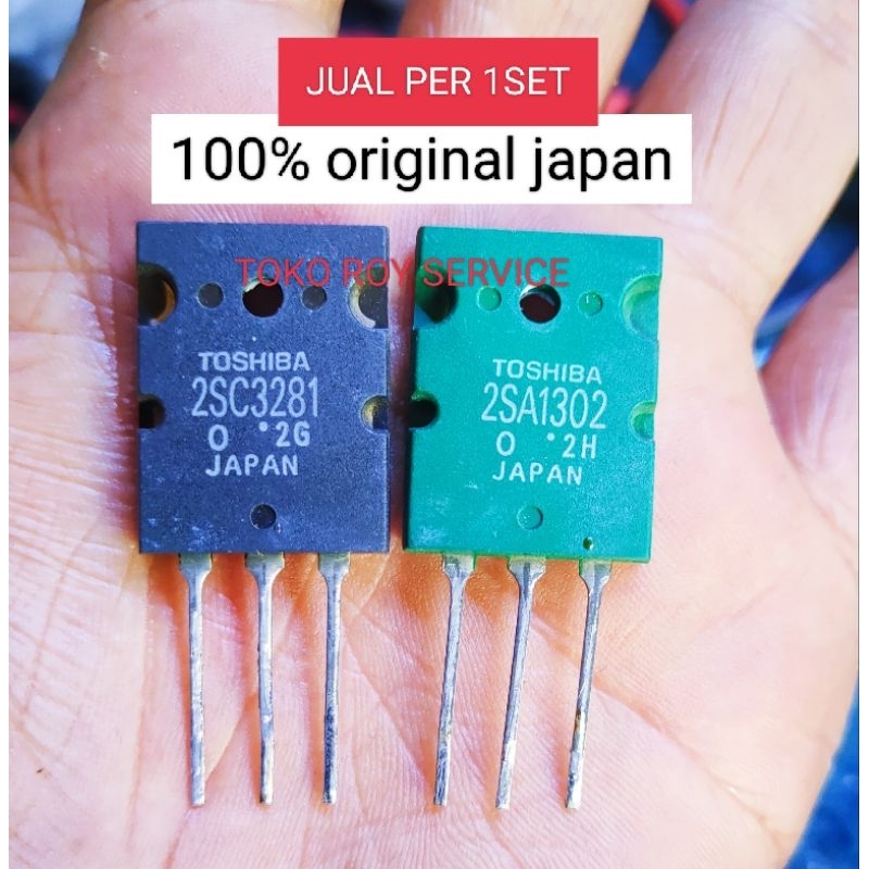 Transistor Toshiba 2SC3281 2SA1302 Original Japan / Tr Toshiba 2SC3281 2SA1302 Original Japan
