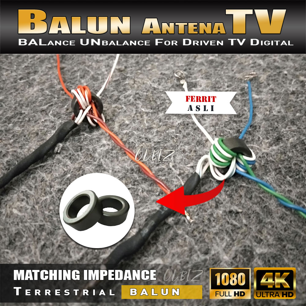Balun Driven Antena UHF TV Digital Balun Peka Sinyal Murah