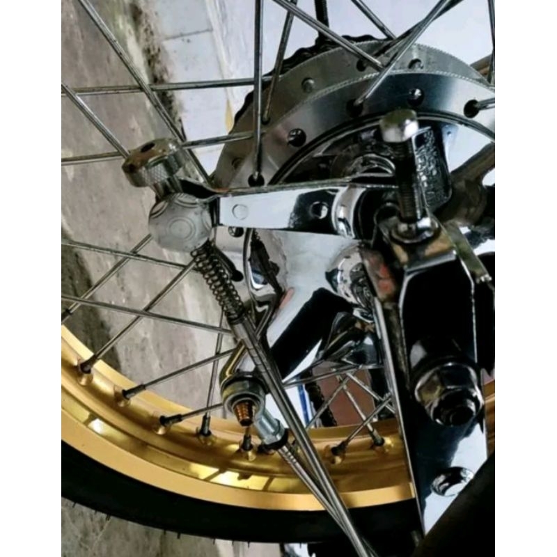 Standhub panjang 25cm stik rem panel rem penahan tromol belakang stainlis stainles panjang 25cm