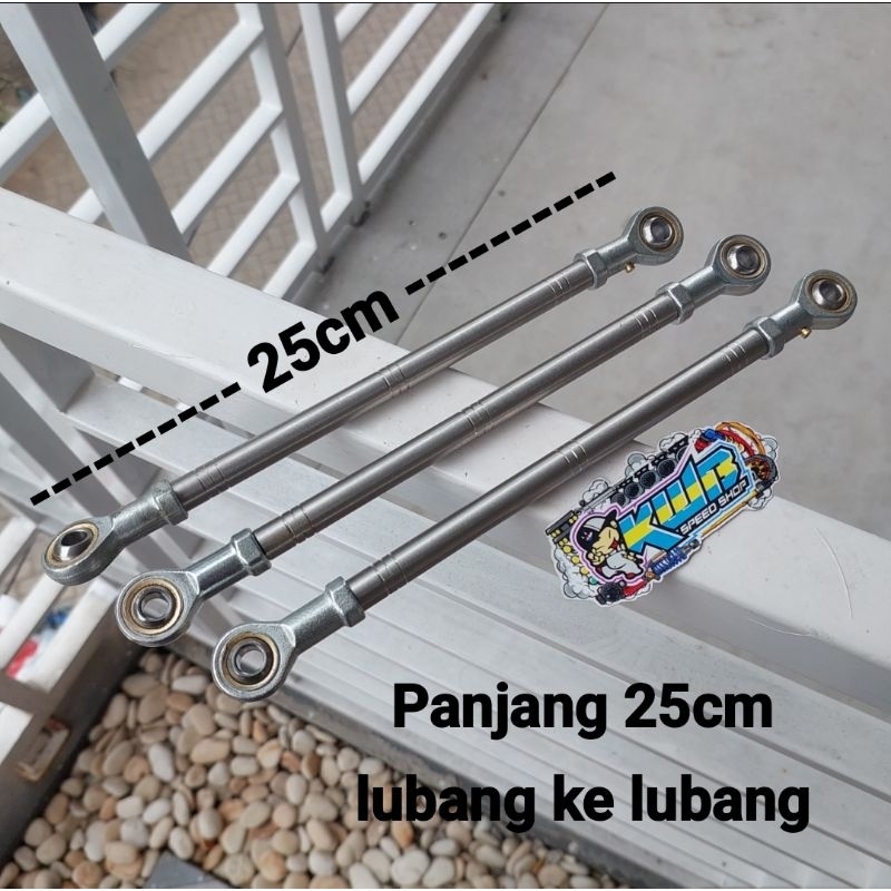 Standhub panjang 25cm stik rem panel rem penahan tromol belakang stainlis stainles panjang 25cm