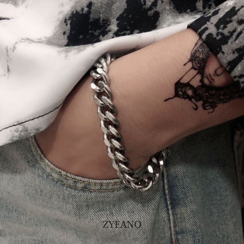 Cleons Bracelet - Gelang Rantai Titanium Dapat Dipakai Pria Dan Wanita Gelang Rantai Titanium Pria G